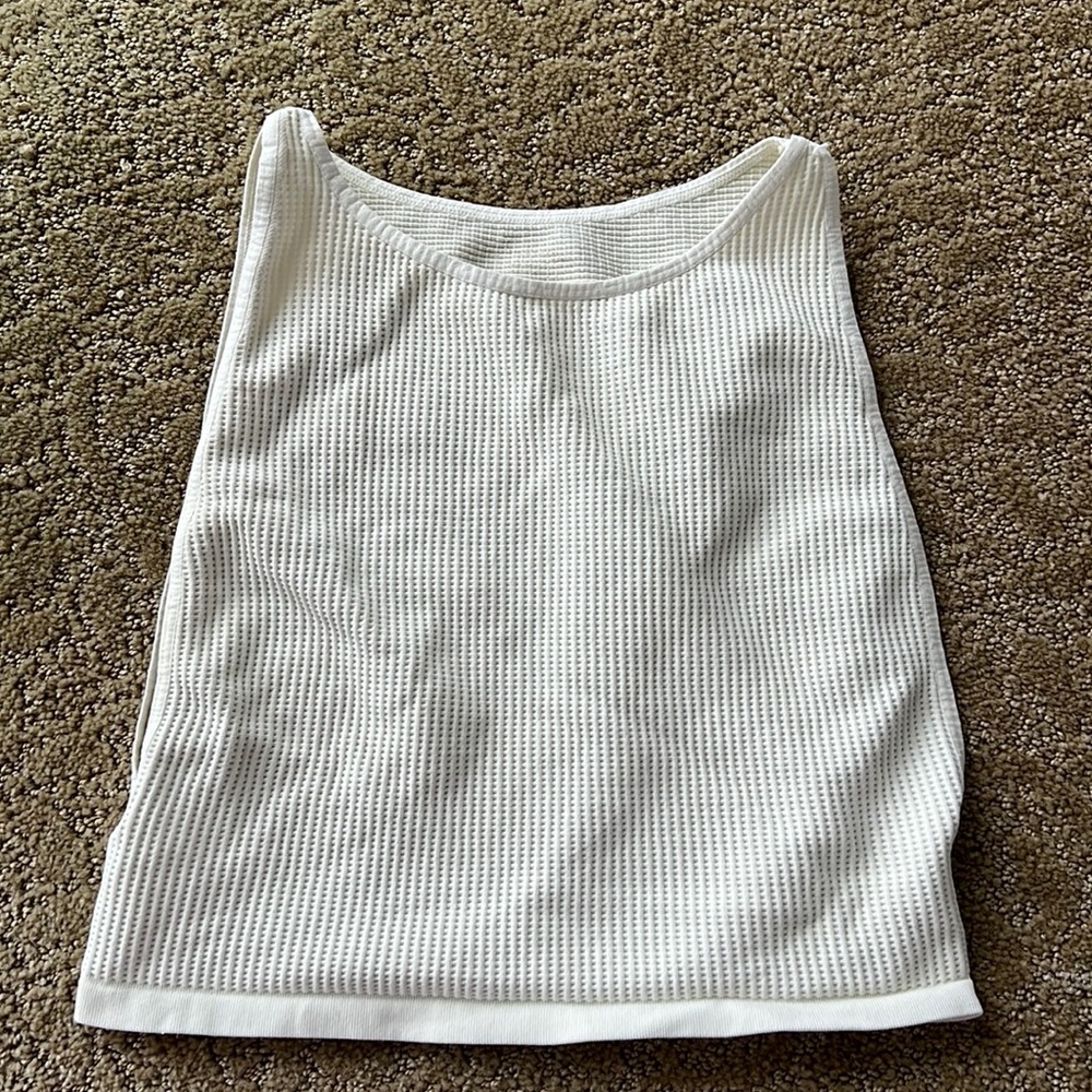 Free people boatneck brami waffle ribbed
